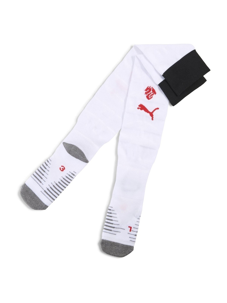 Puma White AC Milan 25/26 Mens Socks - Image 1 of 1 Puma White AC Milan 25/26 Mens Socks - Image 1 of 1
