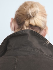 Mango Black Slim Fit High Waist Jeans - Image 5 of 7