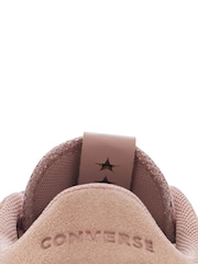 Converse Pink Run Star Floral Crochet Trainers - Image 3 of 5