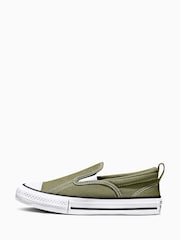 Converse Green Chuck Taylor Malden Street Slip On Trainers - Image 4 of 6