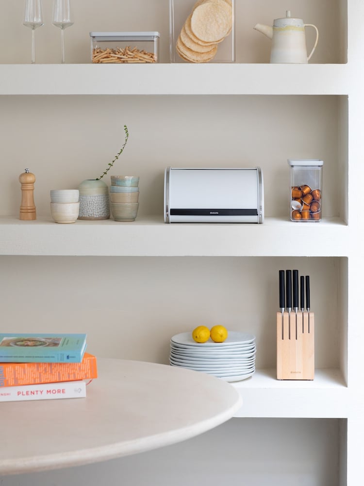 Brabantia White Medium Roll Top Bread Bin - Image 1 of 6