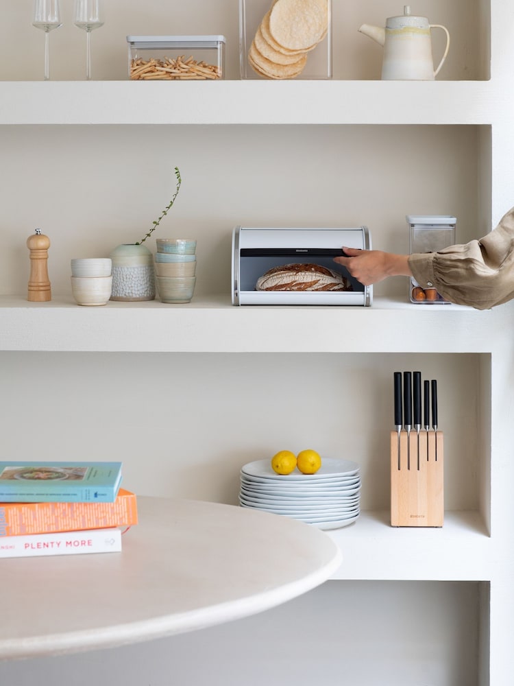 Brabantia White Medium Roll Top Bread Bin - Image 2 of 6