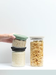Brabantia Set of 3 Transparent Glass Jars - Image 2 of 6