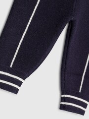 River Island Blue Baby Boys RI Monogram Jumpers and Trousers Set - Image 5 of 5