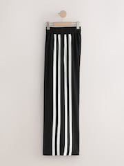 Noir - Pantalon large à bande latérale - Image 7 de 9