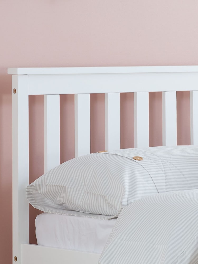 Birlea White Oxford Bed - Image 2 of 8