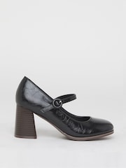 Simply Be Black Mary Jane Vintage Platform Court Shoes - Image 2 of 4