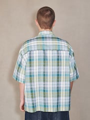 أخضر - Madras Check Short Sleeve Shirt - Image 4 of 7