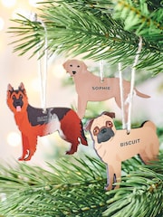 Personalised Dog Breed Christmas Decoration by Oakdene - Image 1 of 1