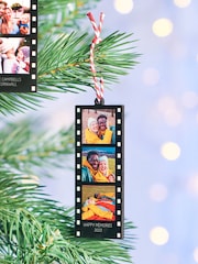 Personalised Photo Reel Christmas Decoration by Oakdene - Image 1 of 1