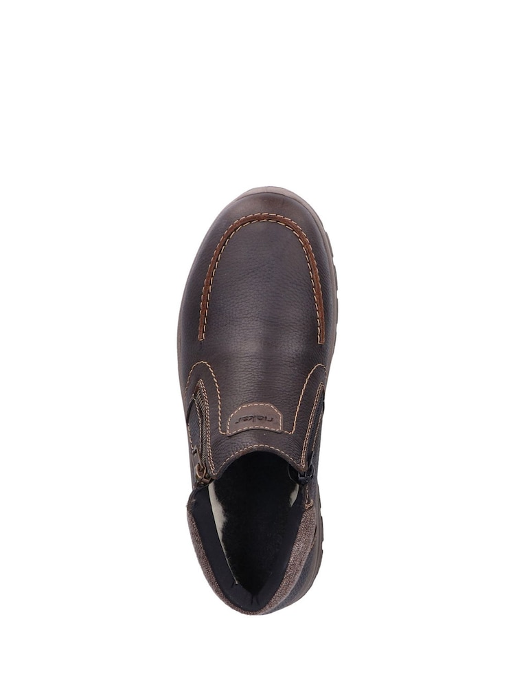 Rieker Brown Shoes Zipper - Image 2 of 2 Rieker Brown Shoes Zipper - Image 2 of 2