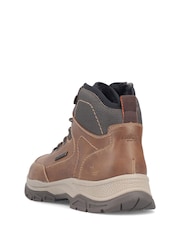 Rieker Zipper Brown Shoes - Image 4 of 6