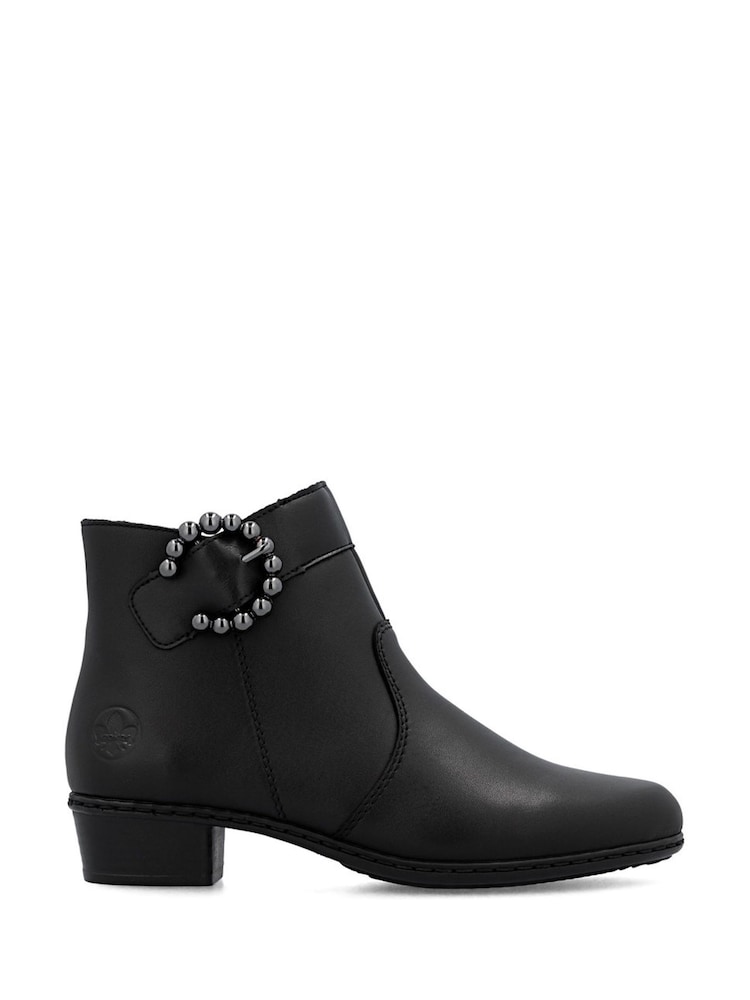 Rieker Zipper Black Boots - Image 2 of 7
