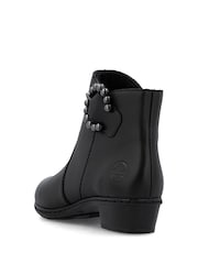 Rieker Zipper Black Boots - Image 5 of 7