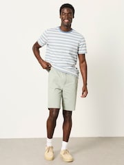 FatFace Selsey Sage Green Pull On Shorts - Image 3 of 6