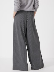 Hush Grey Pinstripe Wide Leg Joggers - Image 2 of 6