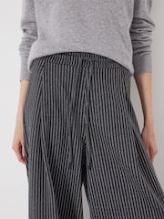 Hush Grey Pinstripe Wide Leg Joggers - Image 5 of 6