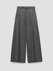 Hush Grey Pinstripe Wide Leg Joggers - Image 6 of 6