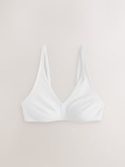 Blue/Pink/White Non Padded Non Wire Cotton Blend Ultimate Comfort Bras 3 Pack - Image 4 of 7