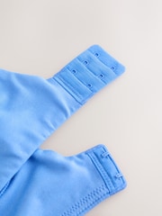 Blue/Pink/White Non Padded Non Wire Cotton Blend Ultimate Comfort Bras 3 Pack - Image 7 of 7