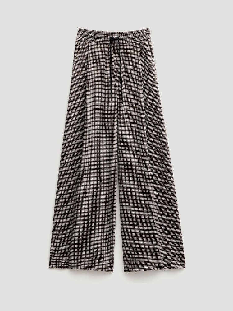 Hush Brown Check Wide Leg Jersey Trousers - Image 7 of 7 Hush Brown Check Wide Leg Jersey Trousers - Image 7 of 7