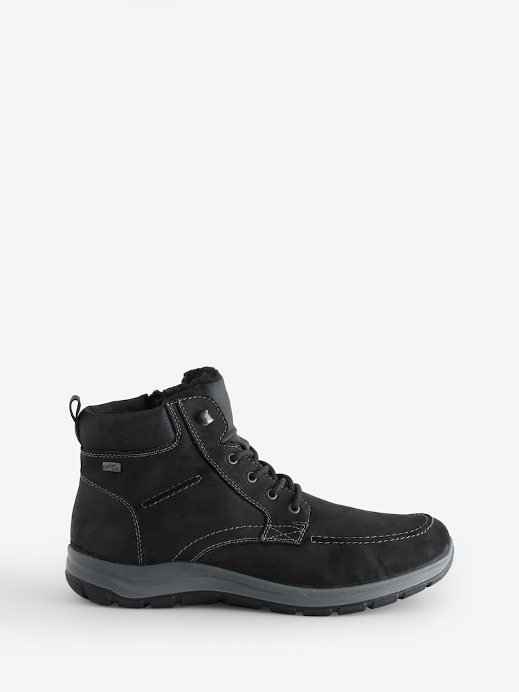 Rieker Zipper Black Boots - Image 1 of 2 Rieker Zipper Black Boots - Image 1 of 2