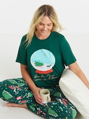 Simply Be Pretty Secrets Scotty Dog Graphic Tee Pyjama Set - صورة 1 من 4