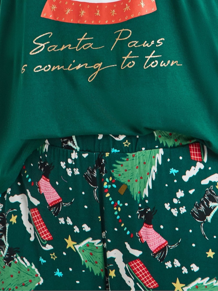 Simply Be Pretty Secrets Scotty Dog Graphic Tee Pyjama Set - صورة 4 من 4