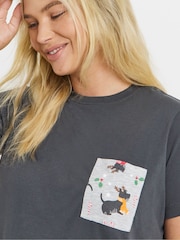 Simply Be Grey Pretty Secrets Pyjamas Set - Image 4 of 4