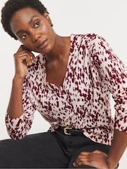 JD Williams Animal Slouchy V-Neck Tunic - Image 3 of 4