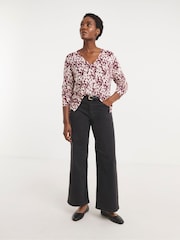 JD Williams Animal Slouchy V-Neck Tunic - Image 4 of 4