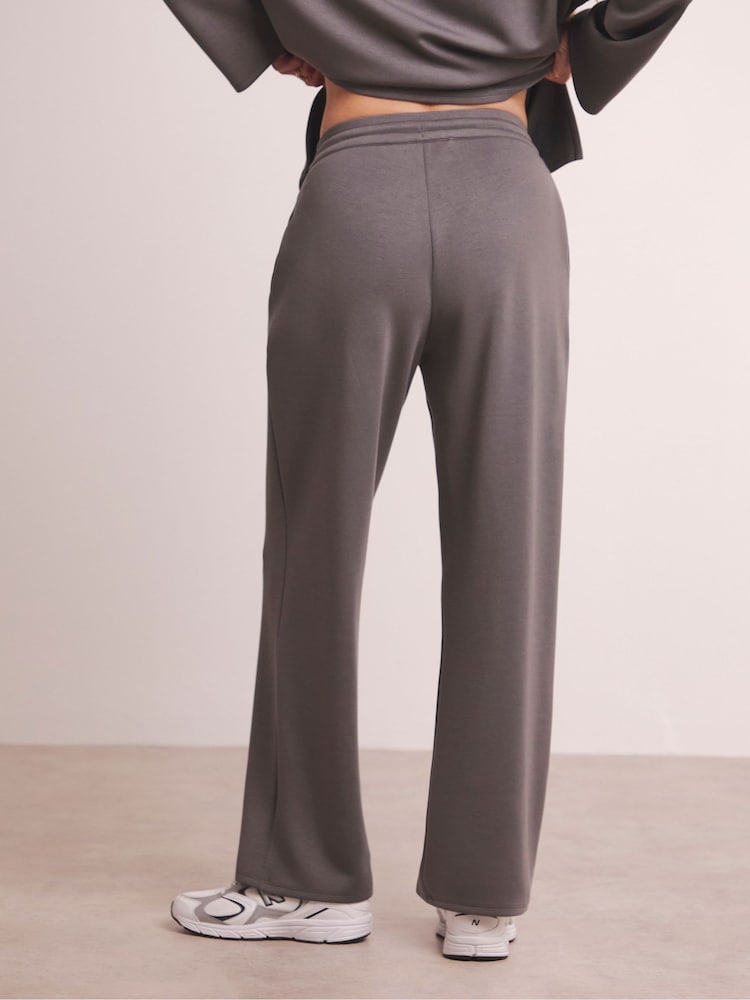 JD Williams Grey Anthology Premium Wide Leg Joggers - Image 2 of 5