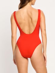 ModiBodi Orange Period Swimwear Scoop Neck One Piece Light Swimsuit - Image 2 of 7