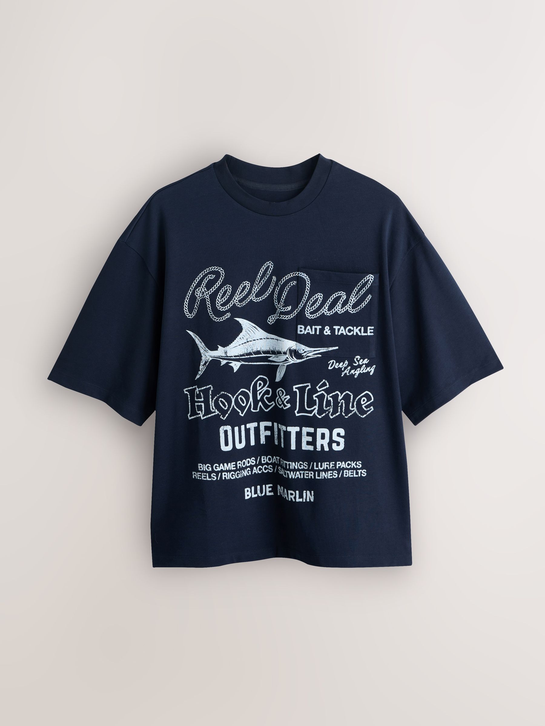 Buy Navy Edit Relaxed Fit Graphic Print T-Shirt from Next USA