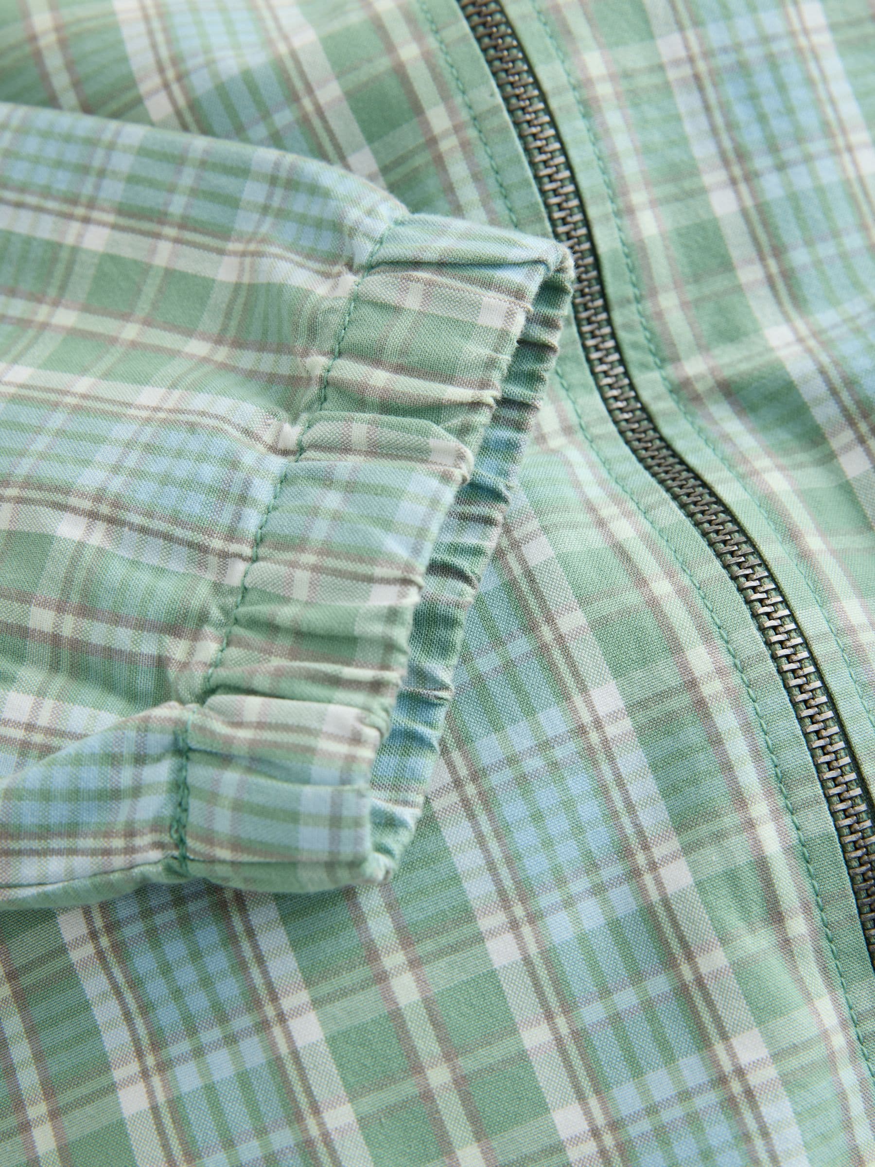 Buy Green EDIT Madras Check Harrington Jacket from Next USA