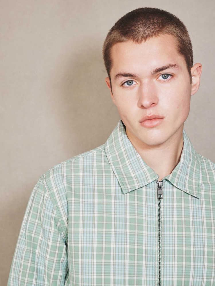 Albastru - EDIT check harrington Jacket - Imaginea 2 din 9