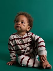 Polarn O. Pyret Natural Cotton Velour Overall - Image 1 of 8