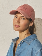 Rust Brown Cotton Twill Slogan Cap - Image 1 of 6