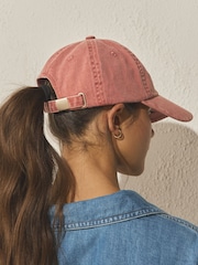 Rust Brown Cotton Twill Slogan Cap - Image 3 of 6