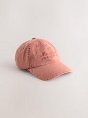 Rust Brown Cotton Twill Slogan Cap - Image 4 of 6