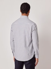 Hawes & Curtis Brown Multi Check Washed Oxford Shirt - Image 2 of 3