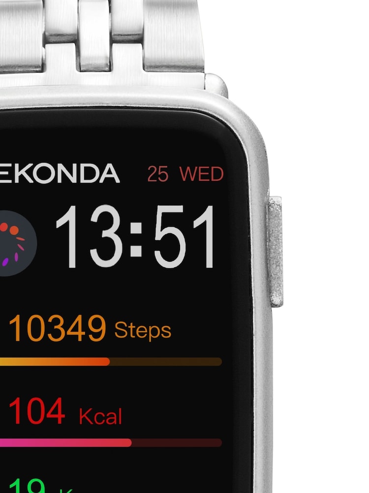 Sekonda Track 26mm Unisex Rectangular Smartwatch with Bracelet - Image 6 of 6 Sekonda Track 26mm Unisex Rectangular Smartwatch with Bracelet - Image 6 of 6