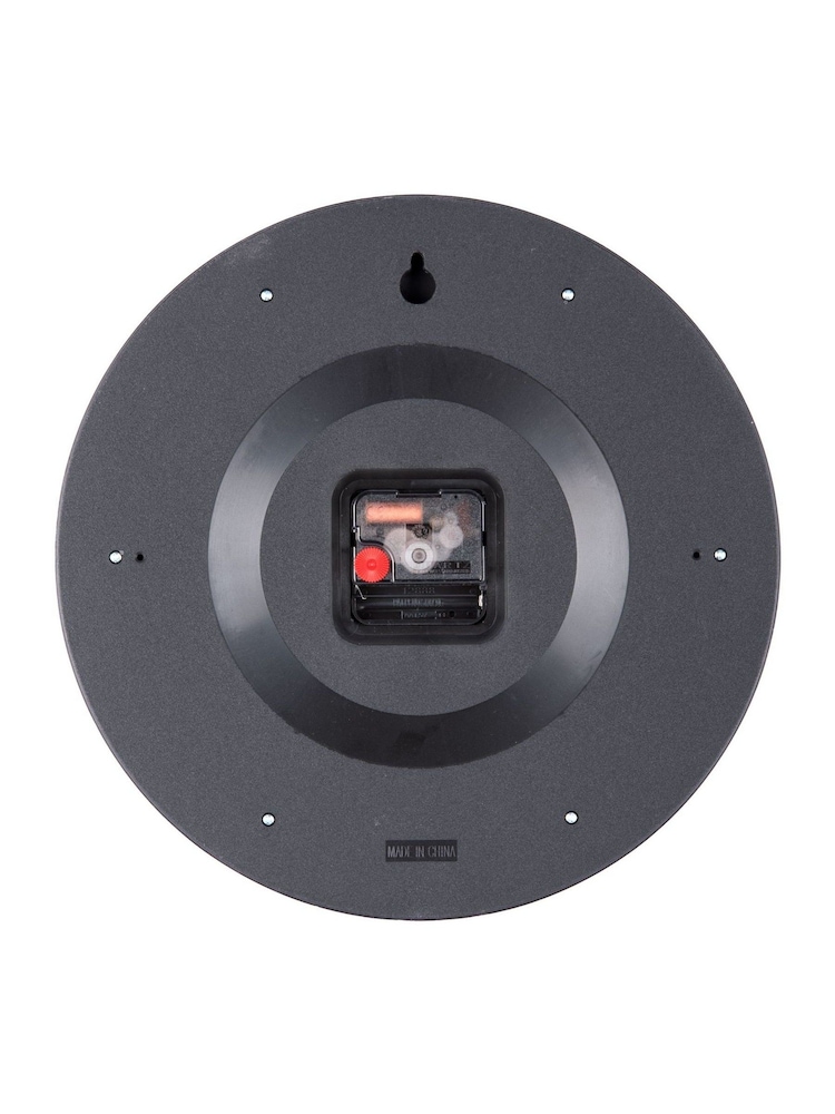 Present Time Cool Grey Convex Original Numbers Wall Clock - Image 5 of 5 Present Time Cool Grey Convex Original Numbers Wall Clock - Image 5 of 5