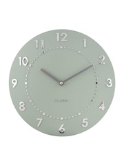 Present Time Sage Green Convex Elegant Numbers Bold Wall Clock - Image 2 of 5