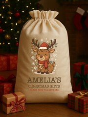 Personalised Gingerbread Christmas Sack by Loveabode - Image 2 of 4