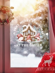 Personalised Christmas Gonk Window Sticker by Loveabode - Image 2 of 4