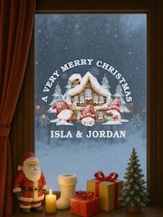 Personalised Christmas Gonk Window Sticker by Loveabode - Image 3 of 4