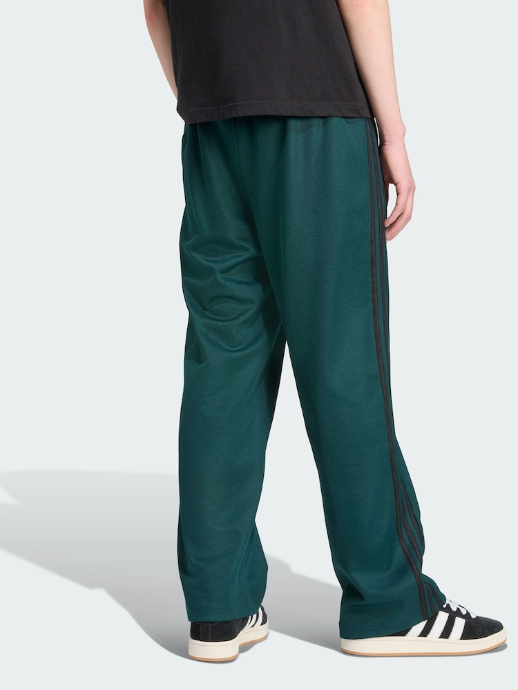 adidas Originals Green Adicolor Baggy Fit Firebird Track Joggers - Image 2 of 5 adidas Originals Green Adicolor Baggy Fit Firebird Track Joggers - Image 2 of 5