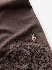 B by Ted Baker Modal Short Chocolate Brown Pyjamas Set - Image 11 of 11