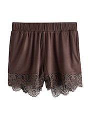 B by Ted Baker Modal Short Chocolate Brown Pyjamas Set - Image 8 of 11